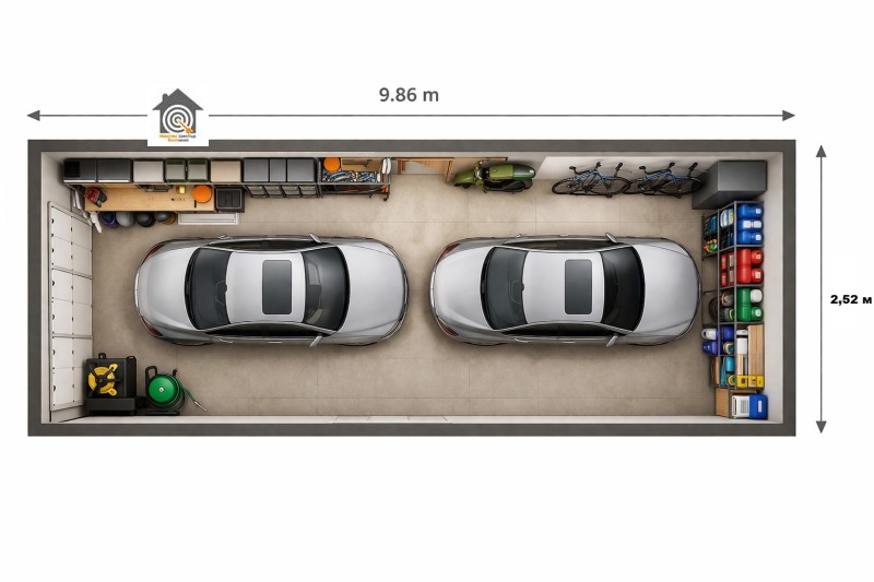 Продава ГАРАЖ в град София, Малинова долина - 33 кв.м / 55 000 € » 107 570.65 лв., ИМОТЕН ЦЕНТЪР БЪЛГАРИЯ 2021