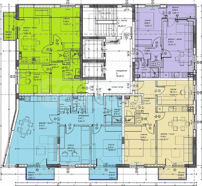 Na prodej  1 ložnice Varna , Kajsieva gradina , 50 m2 | 43977122 - obraz [3]