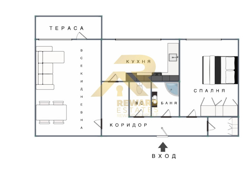 In vendita  1 camera da letto Sofia , Krasno selo , 65 mq | 61511058 - Immagine [10]