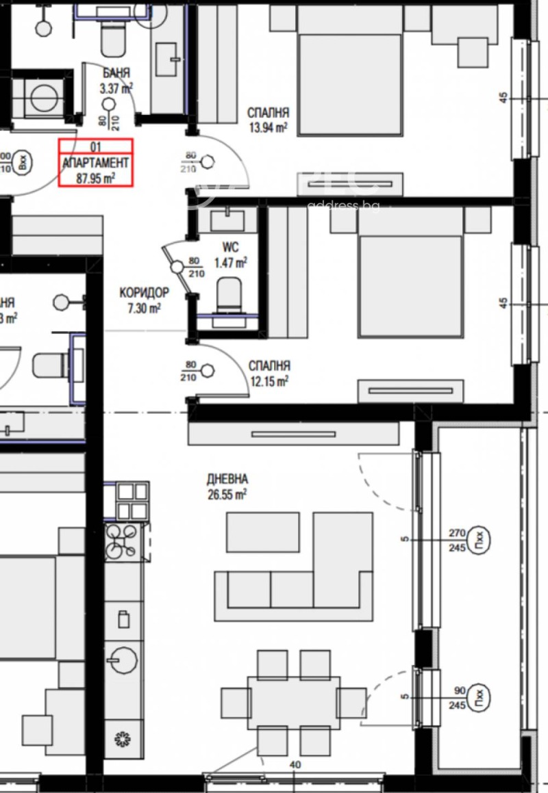 Продава 3-СТАЕН, гр. София, Овча купел 2, снимка 3 - Апартаменти - 52392021