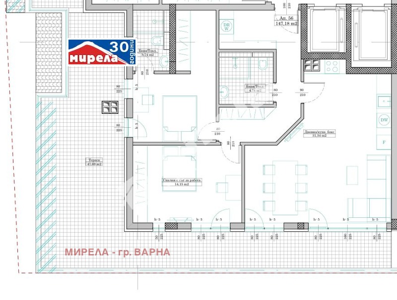 Продава 3-СТАЕН в град Варна, Кайсиева градина - 167 кв.м / 189 346 € » 370 328.59 лв., МИРЕЛА - гр. ВАРНА
