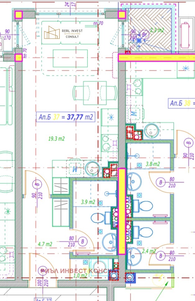 Продава 1-СТАЕН, гр. София, Малинова долина