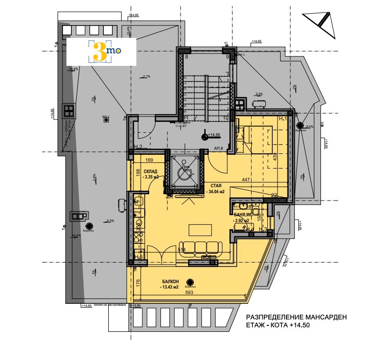 Продава  2-стаен град София , Люлин - център , 78 кв.м | 43560368 - изображение [3]