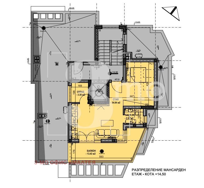 En venta  1 dormitorio Sofia , Lyulin - tsentar , 78 metros cuadrados | 43560368 - imagen [3]