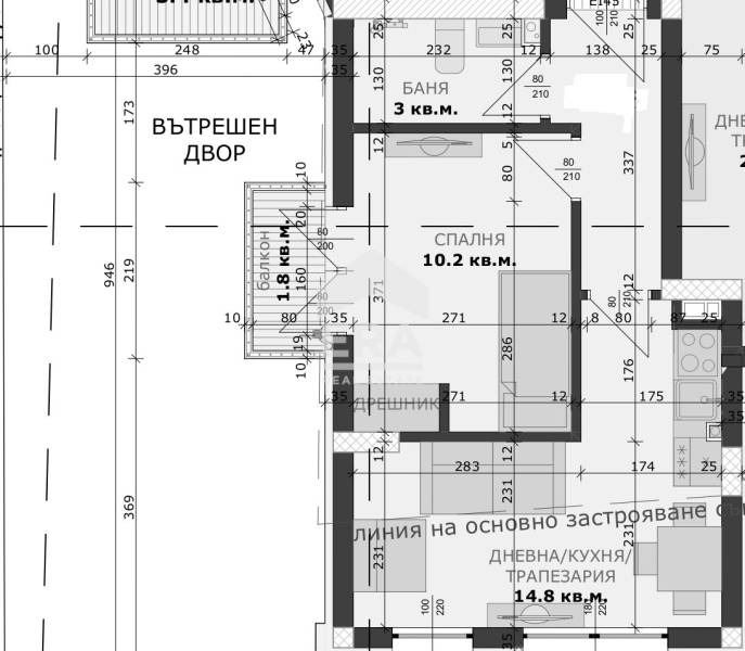 Продава  2-стаен град Варна , Лятно кино Тракия , 48 кв.м | 88629889 - изображение [2]