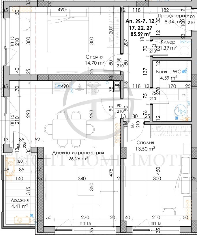 Продава 3-СТАЕН, гр. Пловдив, Кючук Париж, снимка 3 - Aпартаменти - 47517833