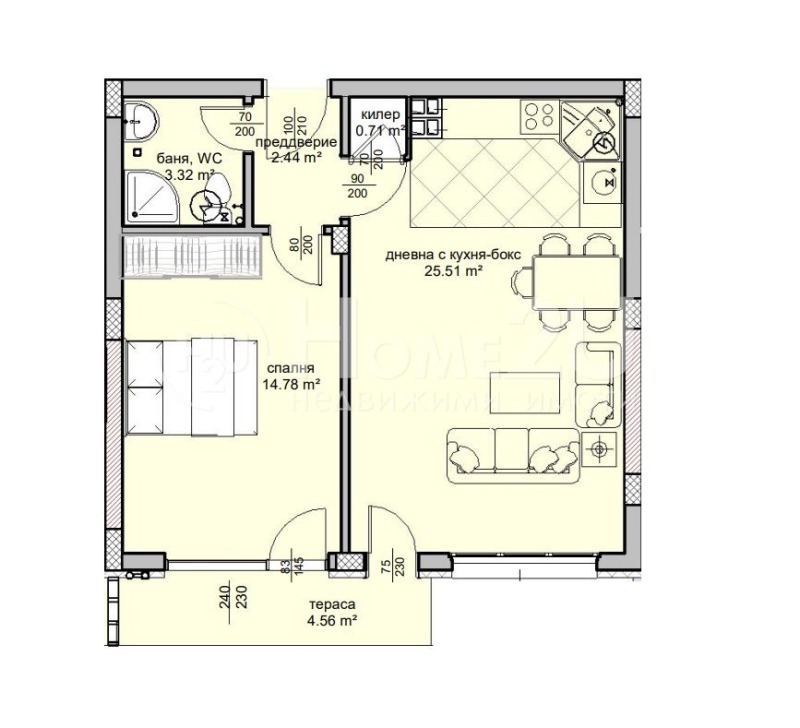 Na sprzedaż  1 sypialnia Warna , Lewski 1 , 67 mkw | 57167492 - obraz [3]