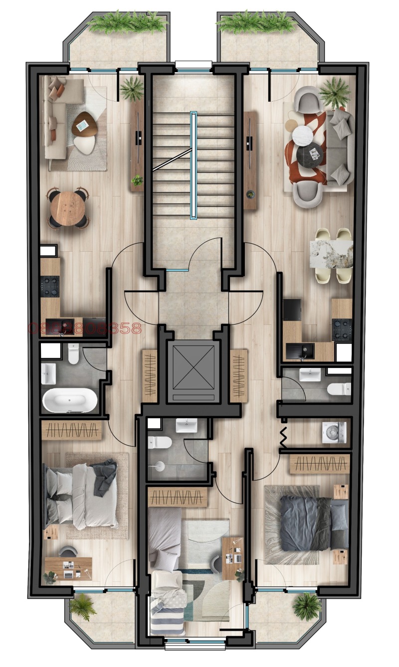 Продава 3-СТАЕН, гр. София, Сердика, снимка 3 - Aпартаменти - 48399021