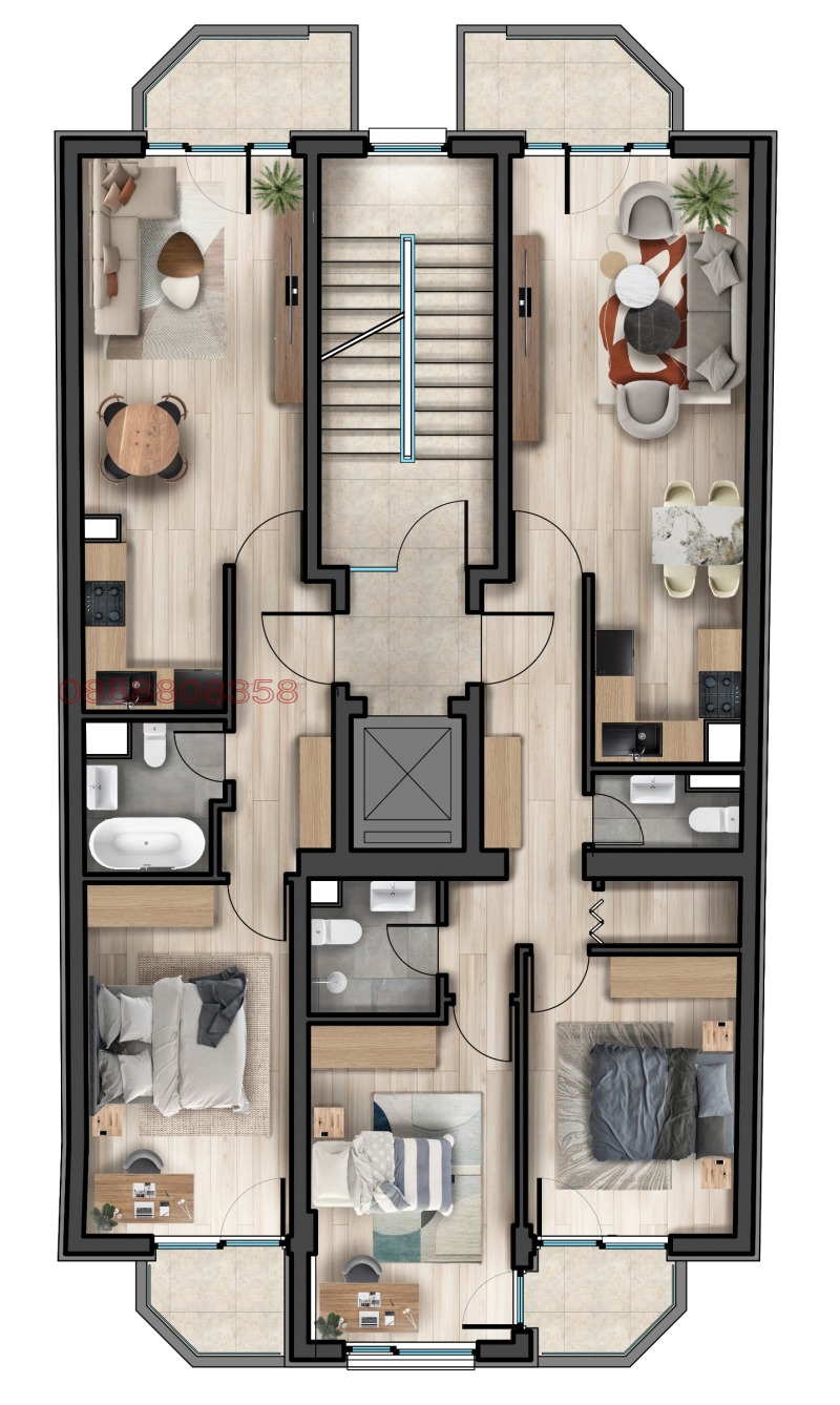 Продава 3-СТАЕН, гр. София, Сердика, снимка 2 - Aпартаменти - 48399021