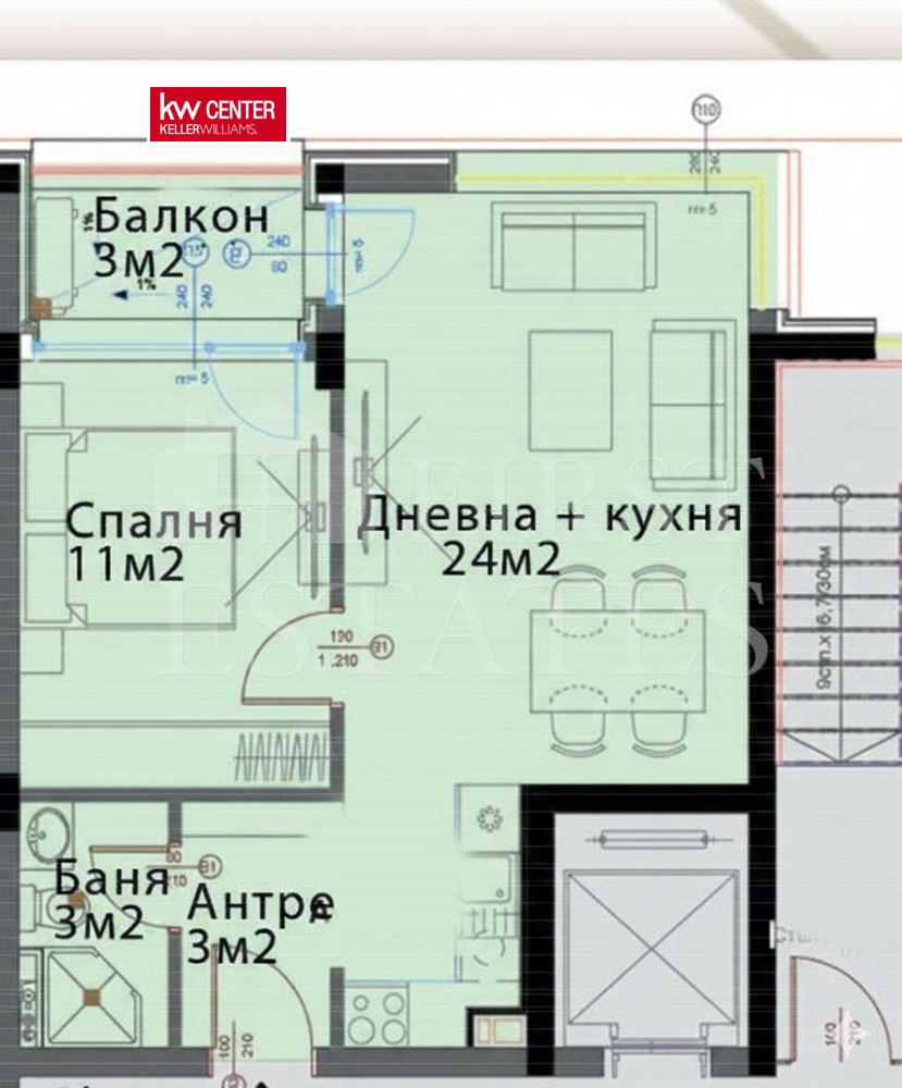 Продава 2-СТАЕН, гр. София, Модерно предградие, снимка 2 - Апартаменти - 53909850