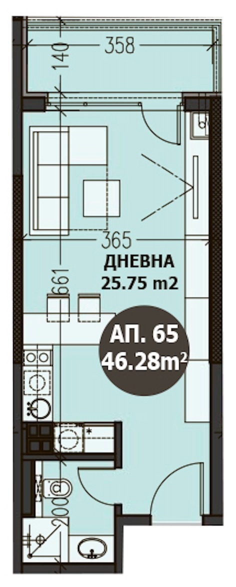 Продава 1-СТАЕН, гр. София, Малинова долина, снимка 1 - Aпартаменти - 47495515