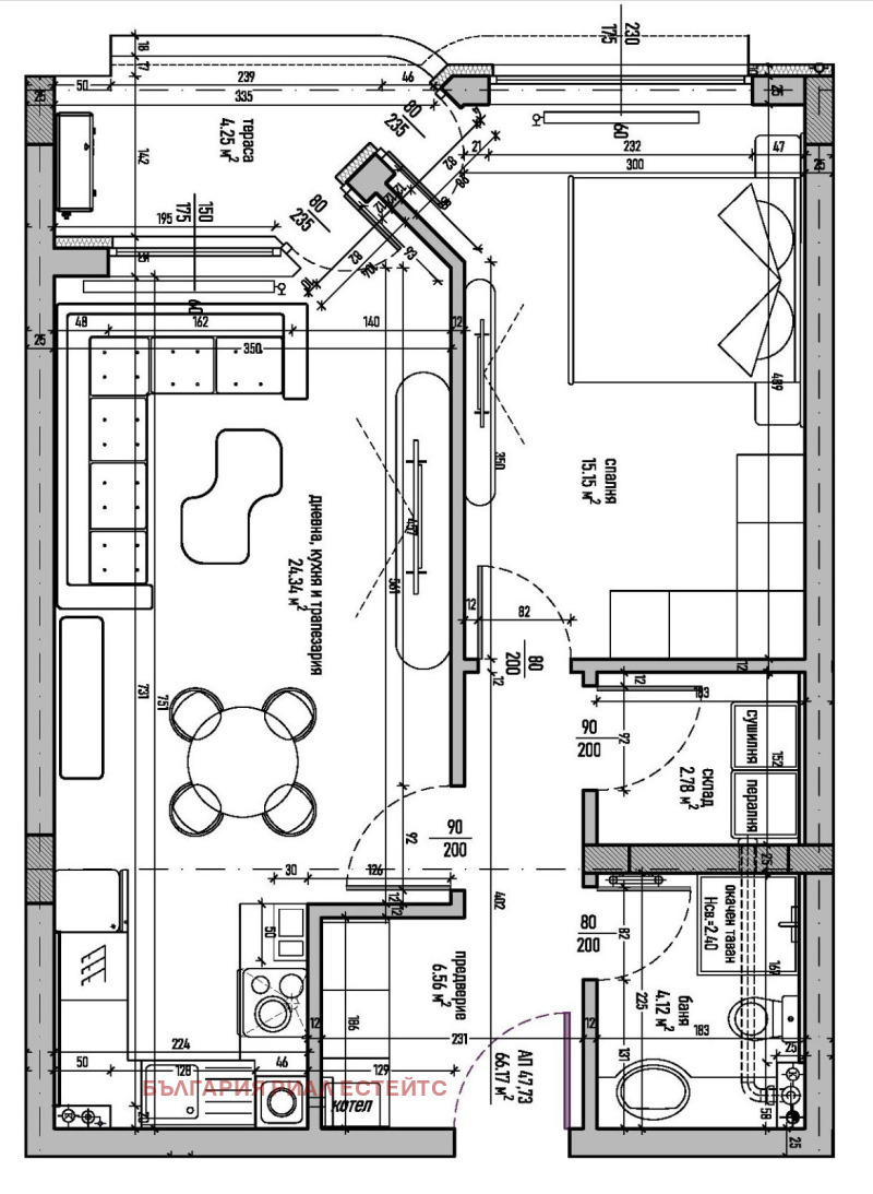 Na prodej  1 ložnice Sofia , Malinova dolina , 78 m2 | 45421801 - obraz [5]