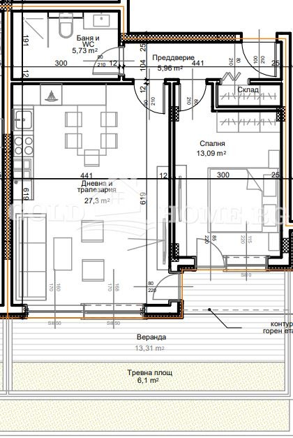Till salu  1 sovrum Plovdiv , Ostromila , 73 kvm | 73016606 - bild [3]