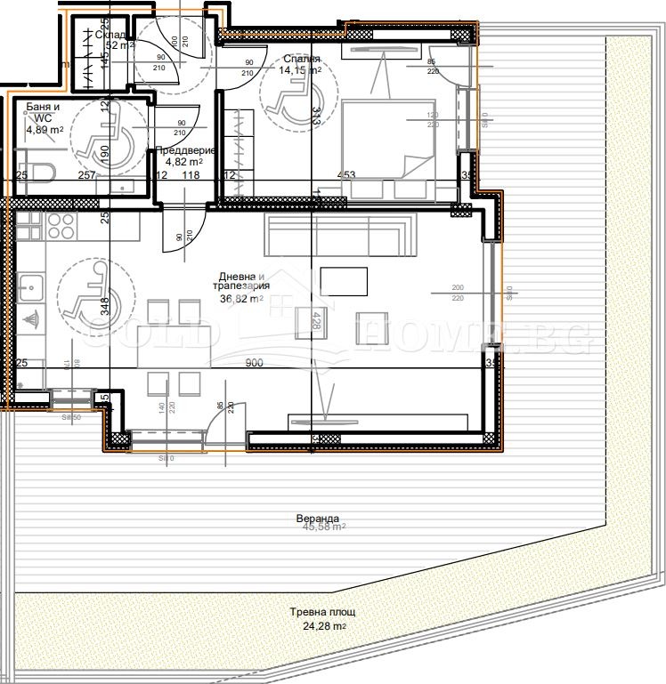 Till salu  1 sovrum Plovdiv , Ostromila , 73 kvm | 73016606 - bild [4]