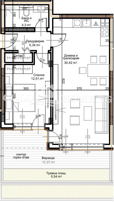 Till salu  1 sovrum Plovdiv , Ostromila , 73 kvm | 73016606 - bild [2]