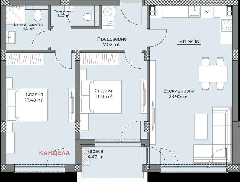 Продава  3-стаен град Пловдив , Остромила , 106 кв.м | 50910623 - изображение [2]