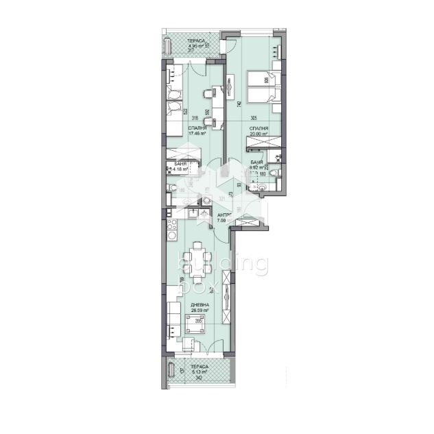 Продава 3-СТАЕН, гр. Пловдив, Гагарин, снимка 2 - Aпартаменти - 49452617