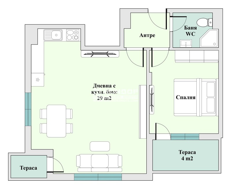 For Sale  1 bedroom Plovdiv , Tsentar , 78 sq.m | 33691215 - image [2]