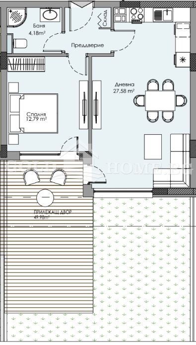 На продаж  1 спальня Пловдив , Христо Смирненски , 65 кв.м | 91090652 - зображення [5]