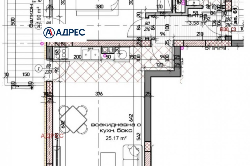 For Sale  1 bedroom Varna , Mladost 1 , 81 sq.m | 72283012 - image [3]