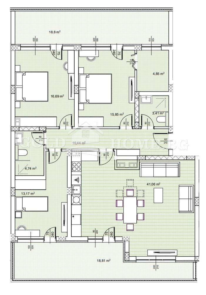 Продава 4-СТАЕН, гр. Пловдив, Беломорски, снимка 10 - Aпартаменти - 46905276