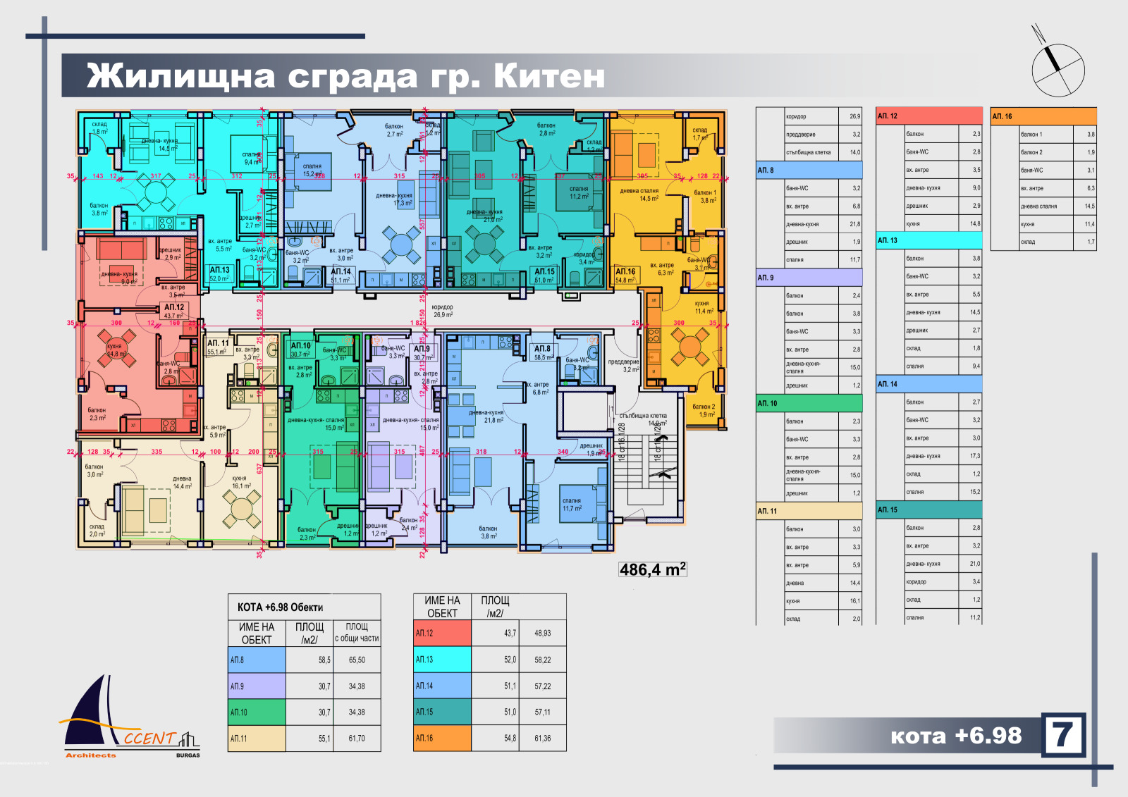 Продава 2-СТАЕН, гр. Китен, област Бургас, снимка 7 - Апартаменти - 55880535