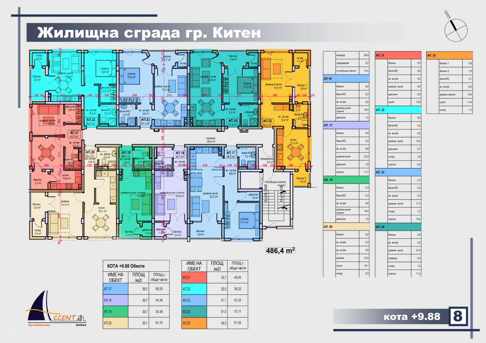 Продава 2-СТАЕН, гр. Китен, област Бургас, снимка 8 - Апартаменти - 55880535