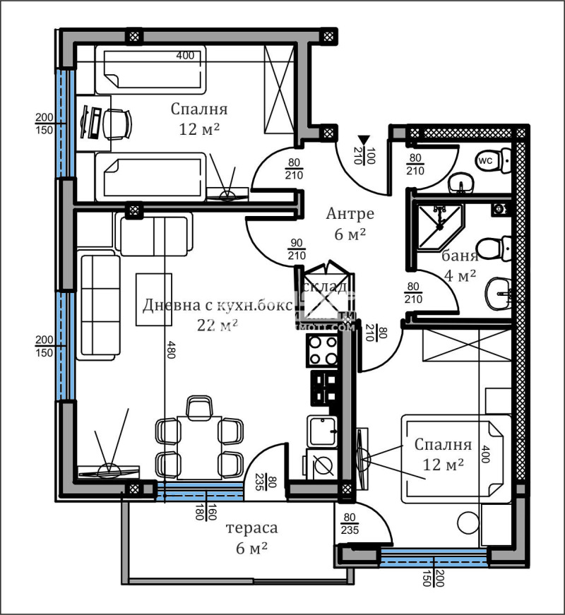 For Sale  2 bedroom Plovdiv , Vastanicheski , 86 sq.m | 53137814 - image [2]