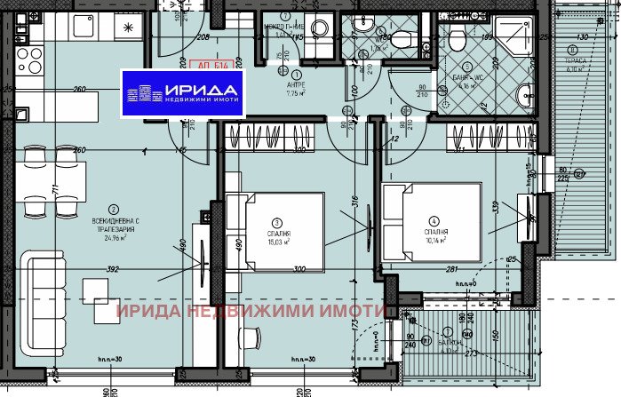 Продаја  2 спаваће собе Софија , Левски В , 106 м2 | 36708422