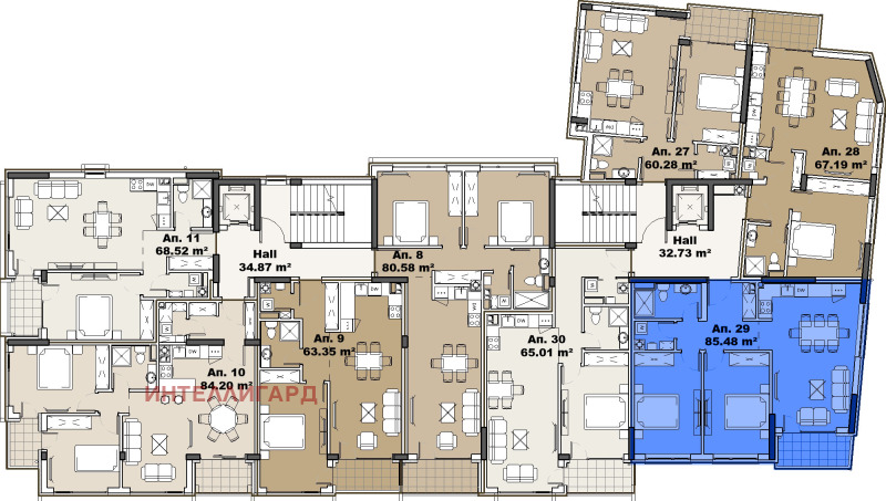 Продава 3-СТАЕН, гр. София, Карпузица, снимка 16 - Апартаменти - 53371449
