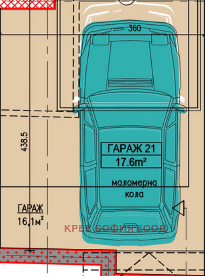 Eladó  Гараж, Паркомясто Sofia , Lozenec , 41 négyzetméter | 71253373