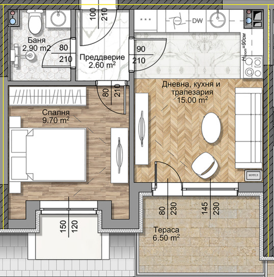 Продава 2-СТАЕН, гр. София, Овча купел 2, снимка 4 - Aпартаменти - 49539906