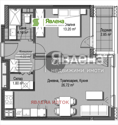 Продава 2-СТАЕН, гр. София, Хладилника, снимка 10 - Апартаменти - 55647325