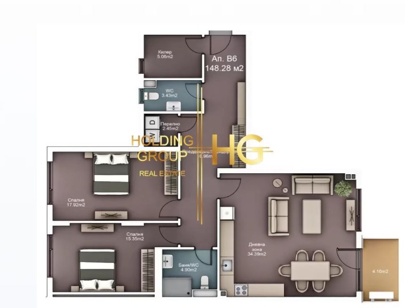Eladó  2 hálószobás Varna , k.k. Sv.Sv. Konstantin i Elena , 150 négyzetméter | 48989793 - kép [11]