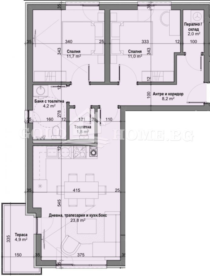 Продава 3-СТАЕН, гр. Пловдив, Коматево, снимка 2 - Апартаменти - 52811917