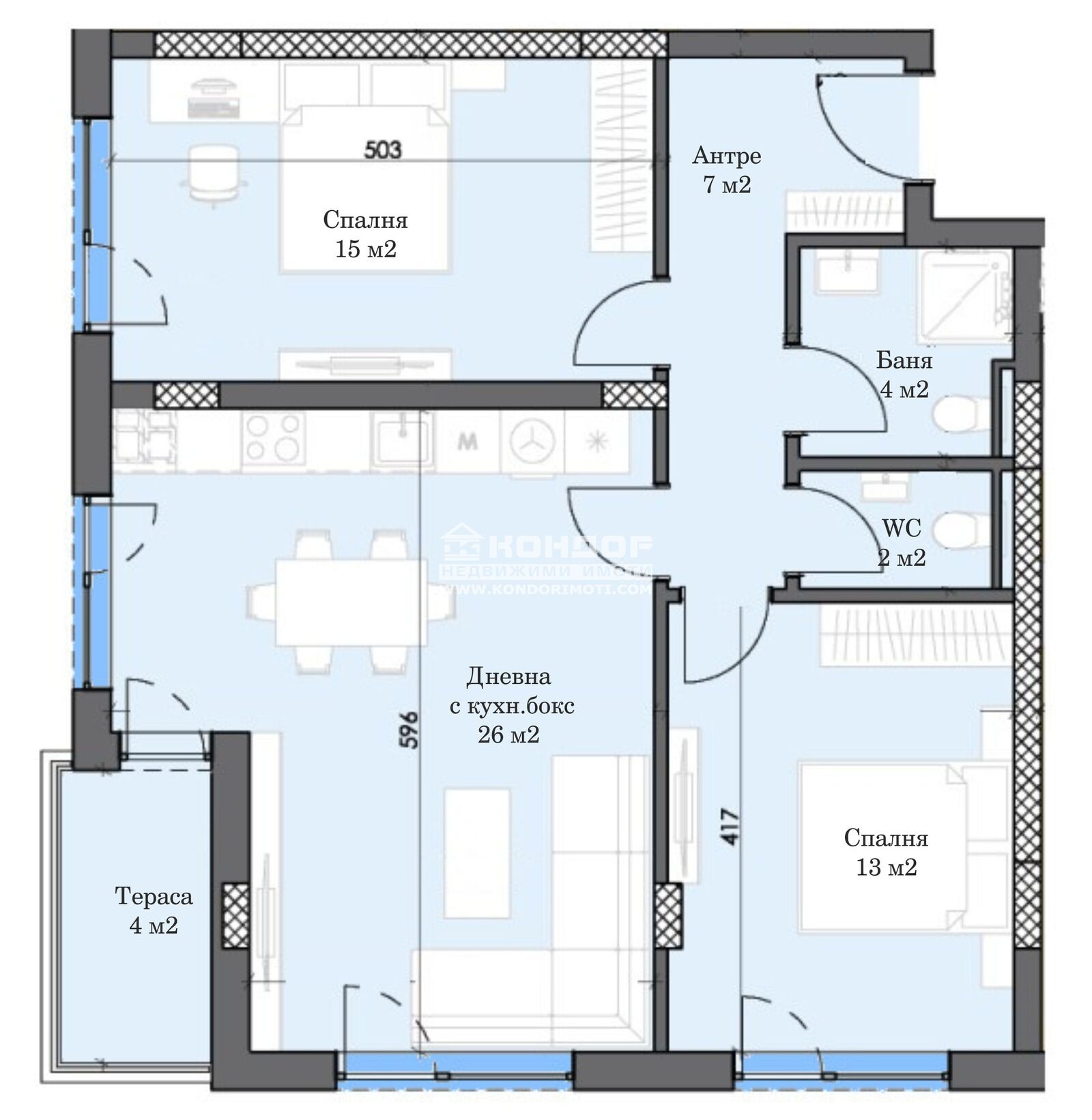 Продава 3-СТАЕН, гр. Пловдив, Тракия, снимка 3 - Апартаменти - 50078826