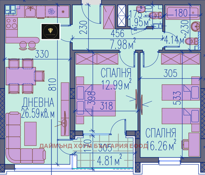 Продава 3-СТАЕН, гр. Пловдив, Тракия, снимка 2 - Aпартаменти - 49571684