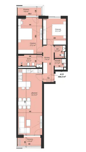 Продава  3-стаен град София , Кръстова вада , 123 кв.м | 10139027