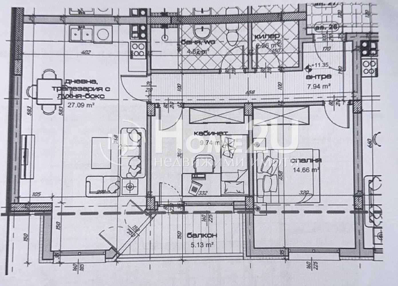 Продава 3-СТАЕН, гр. Варна, Кайсиева градина, снимка 3 - Апартаменти - 54864857