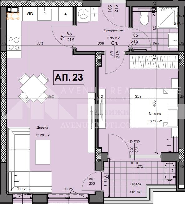 Продается  1 спальня Пловдив , Гагарин , 69 кв.м | 41740196 - изображение [2]