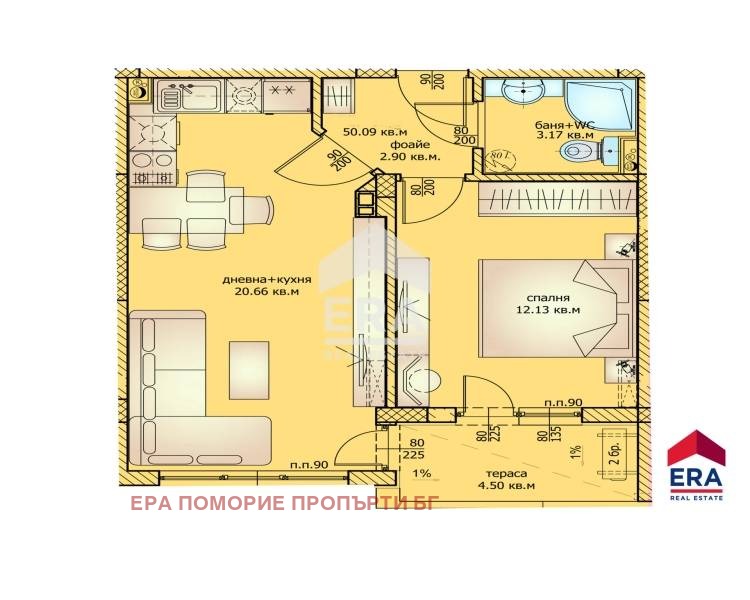 Продава 2-СТАЕН, гр. Ахелой, област Бургас, снимка 6 - Апартаменти - 52651662