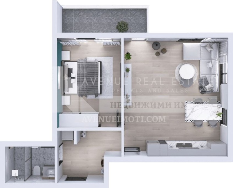 Продаја  1 спаваћа соба Пловдив , Остромила , 129 м2 | 44483312 - слика [3]