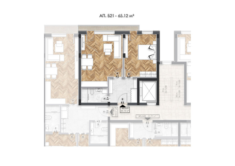 Продава  2-стаен град София , Люлин 6 , 77 кв.м | 31086219 - изображение [8]