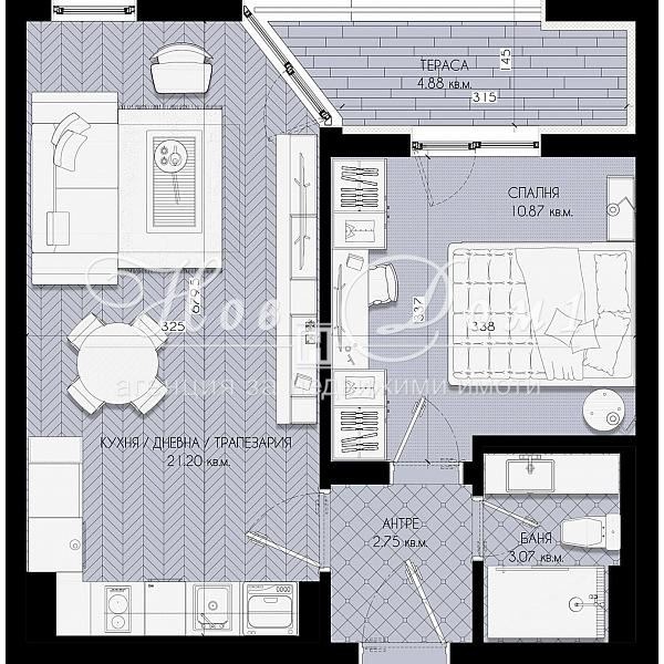 Продава 2-СТАЕН, гр. София, Люлин 5, снимка 6 - Апартаменти - 53441101