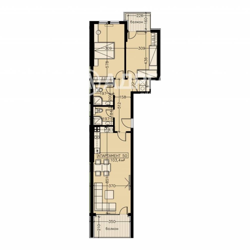 In vendita  2 camere da letto Sofia , Manastirski livadi , 123 mq | 95729164 - Immagine [5]