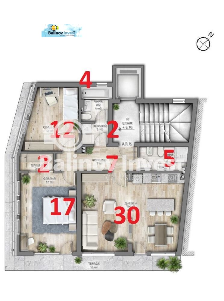 Продава 3-СТАЕН, гр. Варна, Гръцка махала, снимка 2 - Апартаменти - 52396352