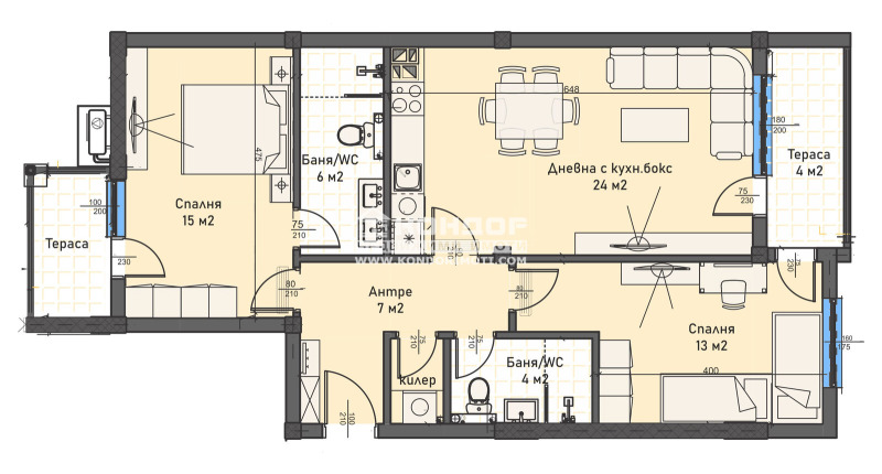 Продава 3-СТАЕН, гр. Пловдив, Кършияка, снимка 4 - Апартаменти - 52810470