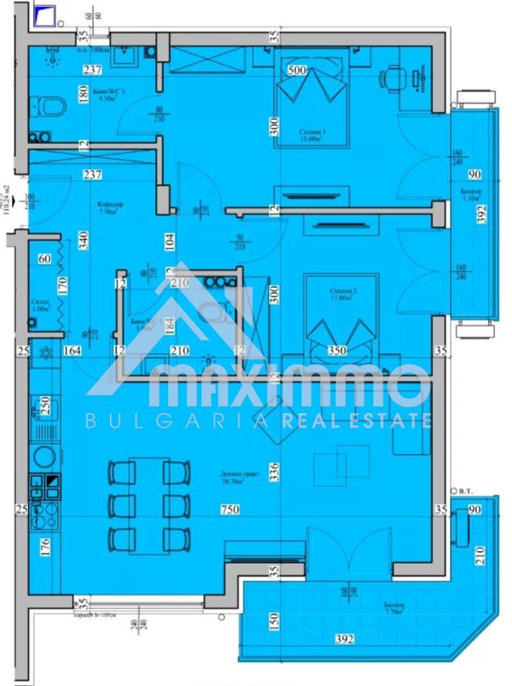 Продава 3-СТАЕН, гр. Варна, Левски 2, снимка 13 - Апартаменти - 54252846