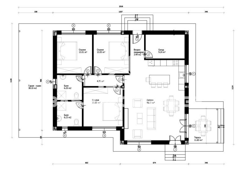 Продава КЪЩА, гр. Елин Пелин, област София област, снимка 2 - Къщи - 52800163