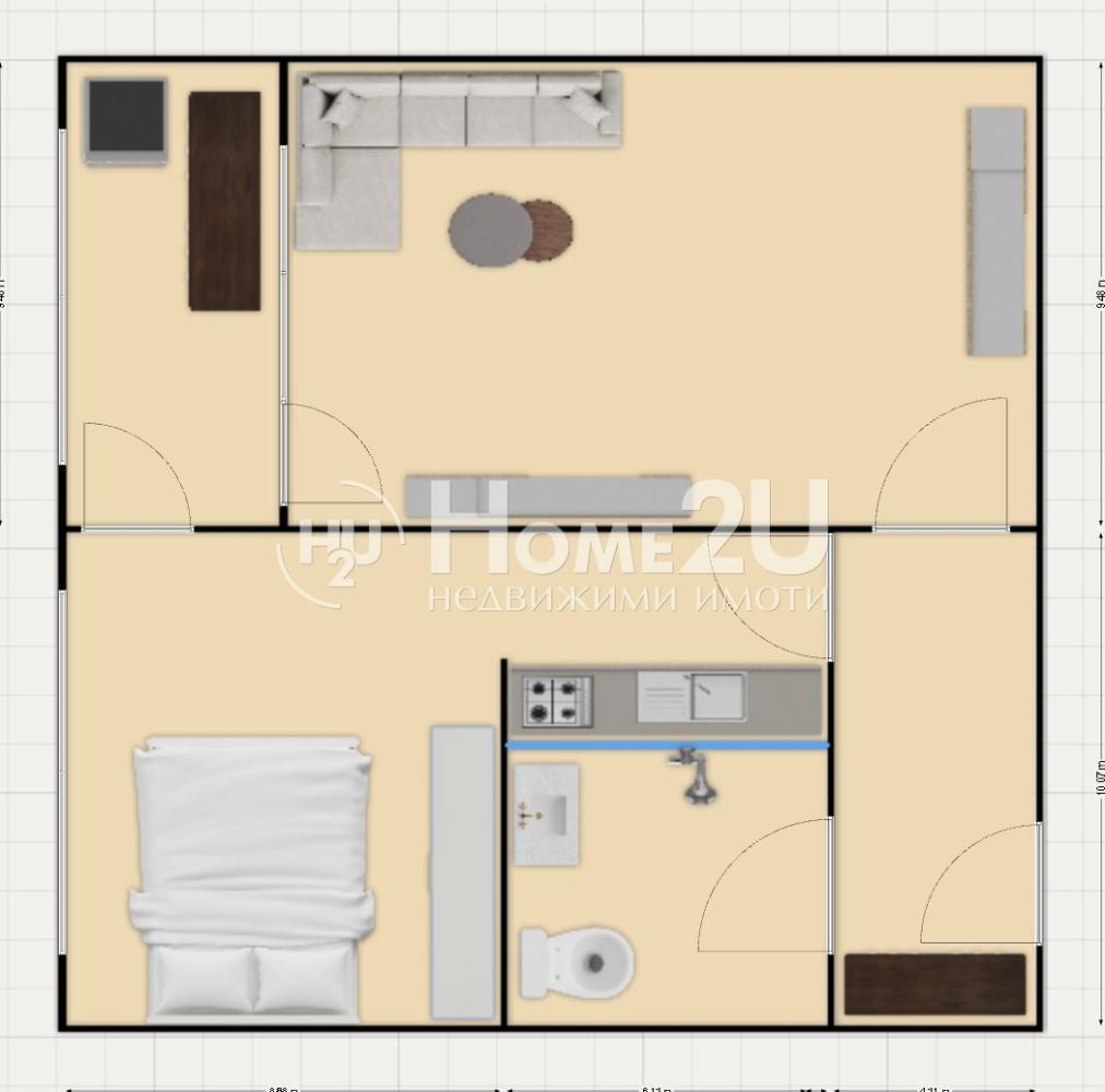 Продава 2-СТАЕН, гр. Бургас, Славейков, снимка 7 - Апартаменти - 54830389